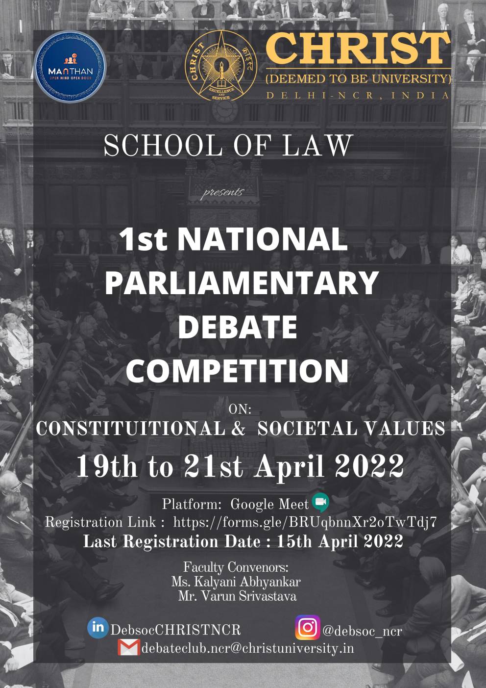 National Parliamentary Debate Competition 2022